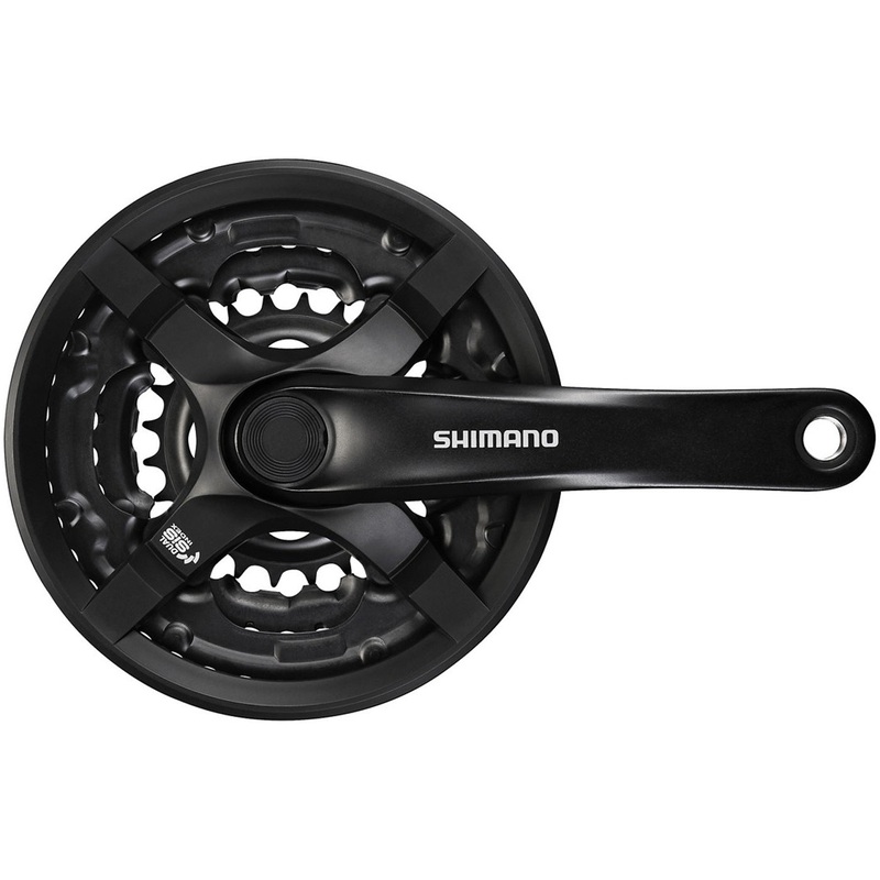Shimano Tourney 6/7/8V FC-TY501 42/34/24 crankset - Black