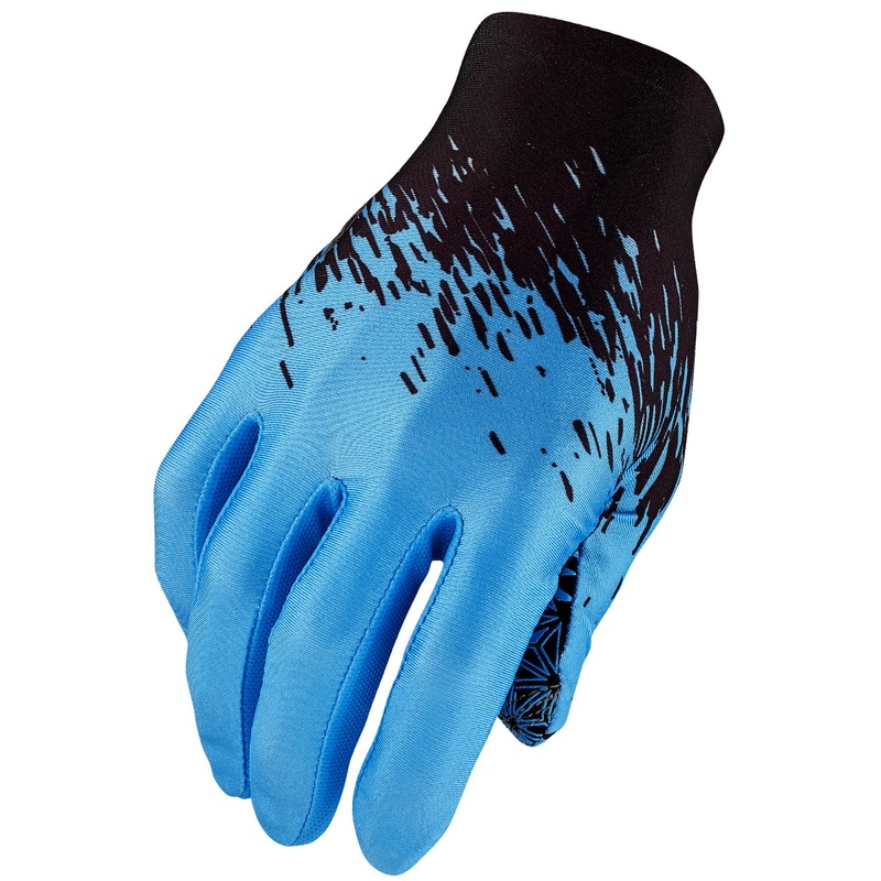 Supacaz SupaG Long Gloves - Black light blue