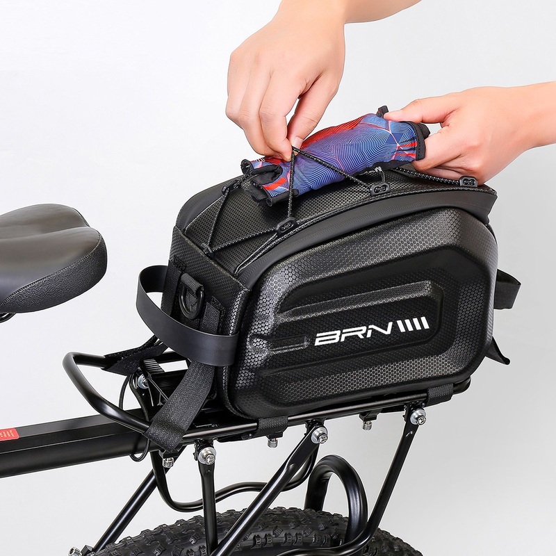 BRN HARD-SHELL TANK TAIL XXL Luggage Rack Bag - Black