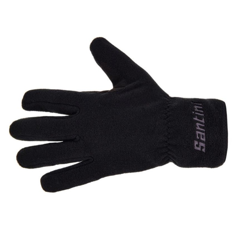 Santini Pile gloves - Black
