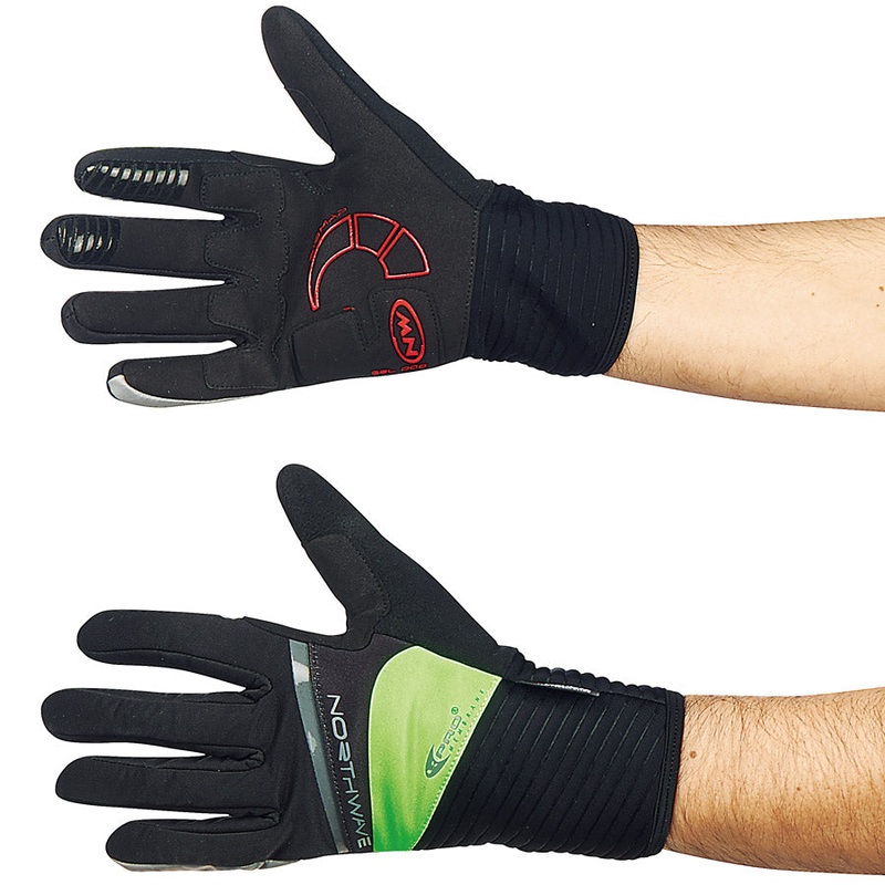 Northwave Sonic Long Gloves - Green Fluo