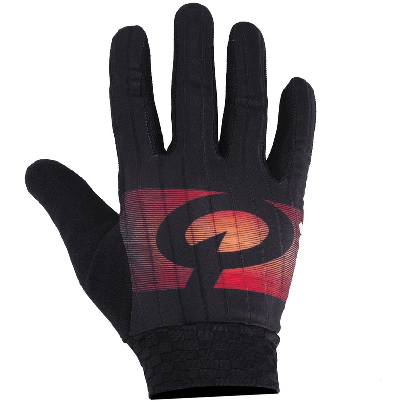 Prologo Faded long gloves - Black red