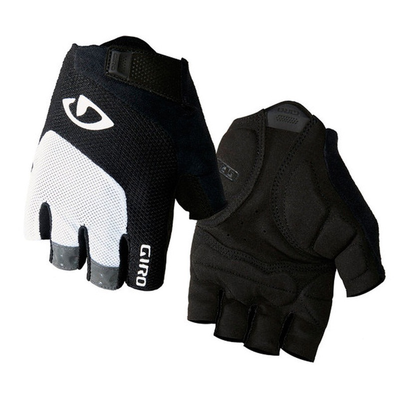 Giro Bravo Gel glovese - White black