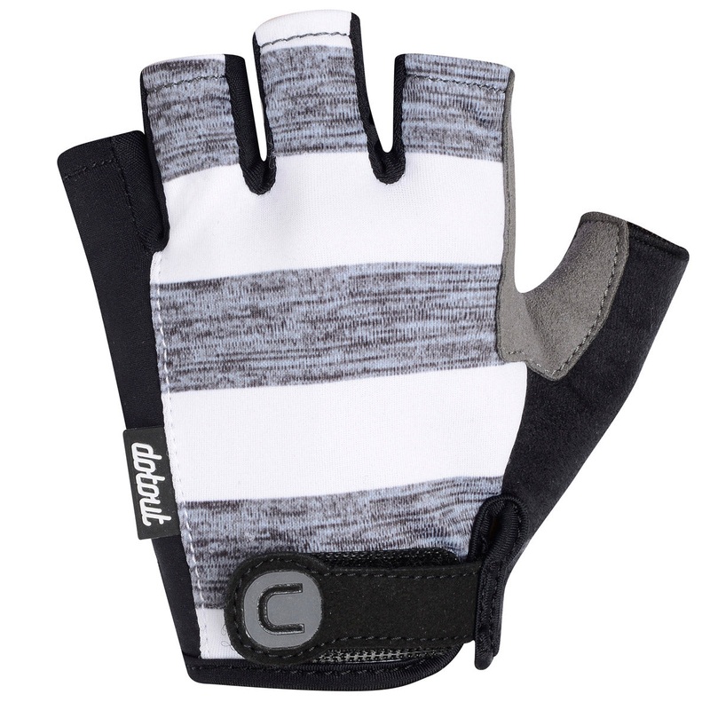DotOut Stripe Woman Gloves - White grey