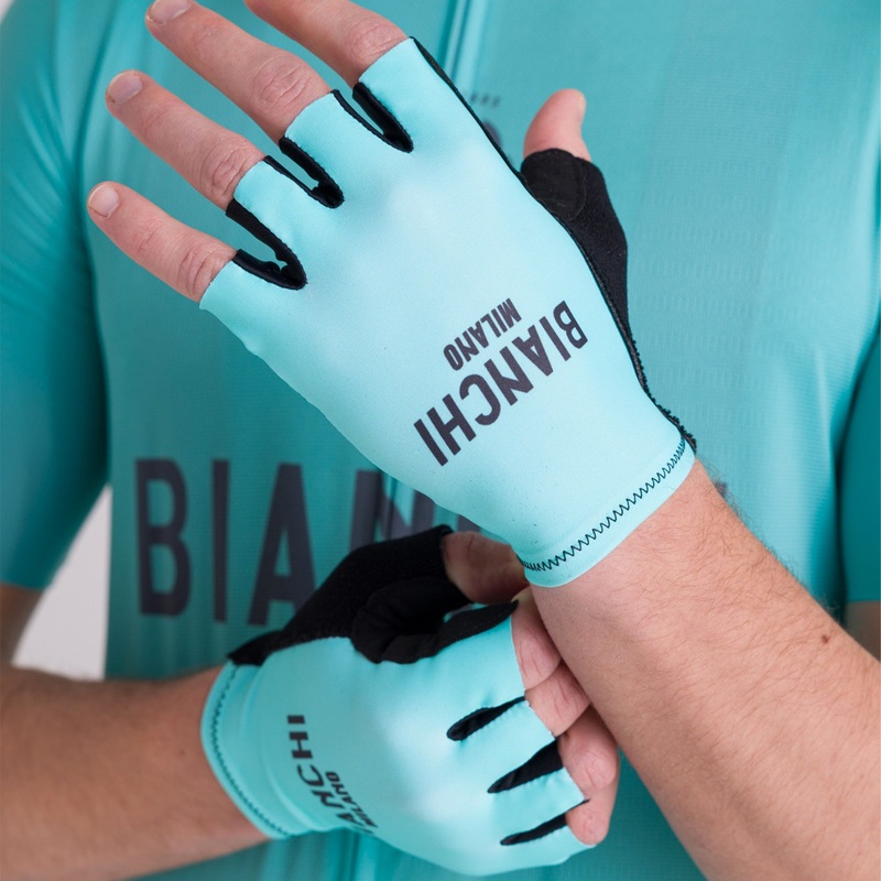 Bianchi Milano Classic gloves - Celeste