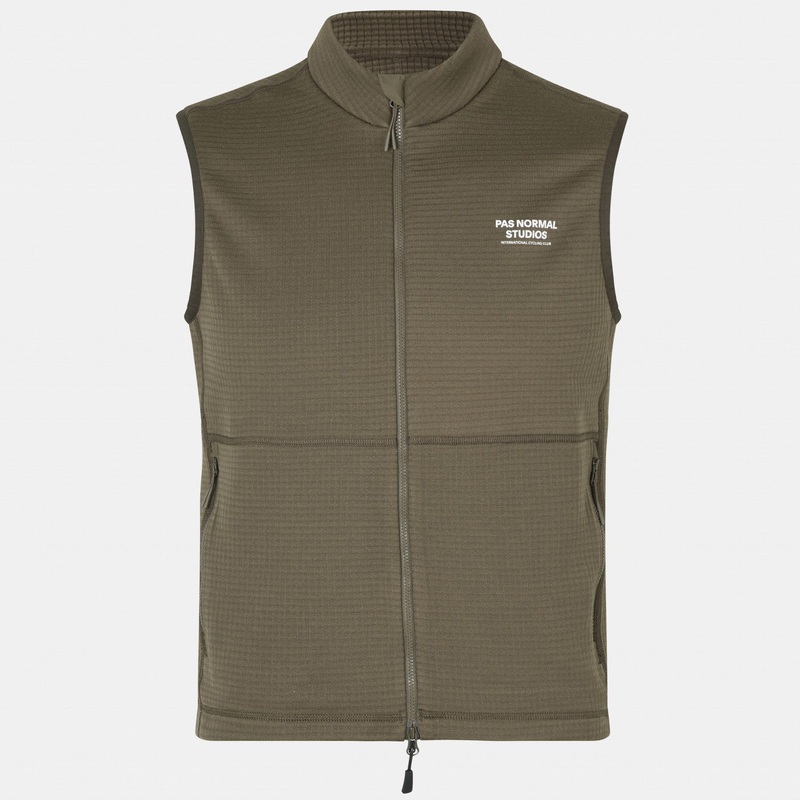 Pas Normal Studios Escapism Performance Fleece Vest - Green