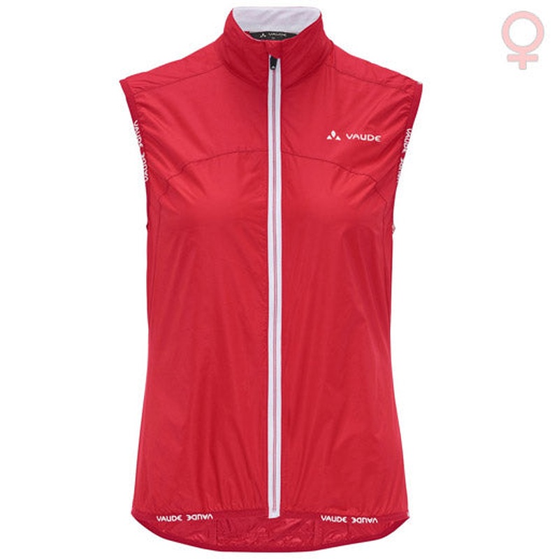 Vaude Air 2 Women Wind Gilet - Red