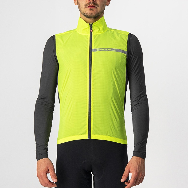 Castelli Squadra Stretch vest - Yellow Fluo