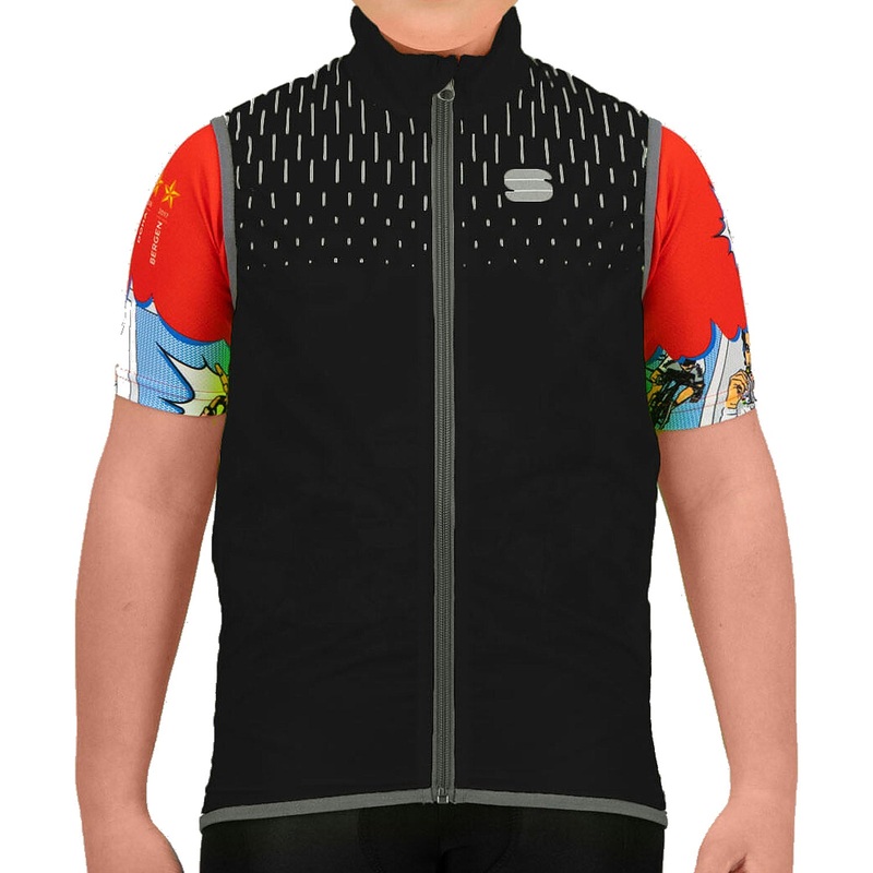 Sportful Reflex Kids Gilet - Black reflex