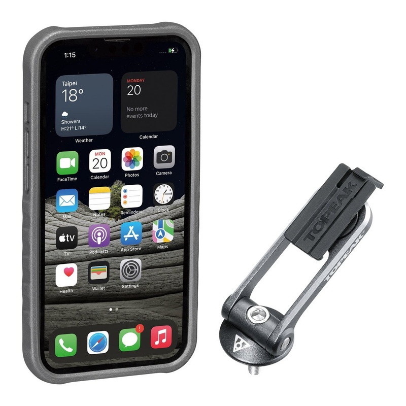 Topeak RideCase for iPhone 13 Pro black/gray with stand