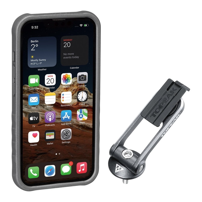Topeak RideCase for iPhone 13 Mini black/gray with stand