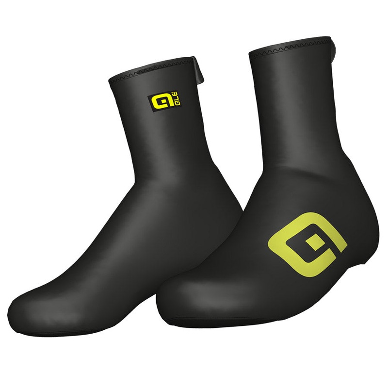 Ale Pioggia Overshoes - Black Yellow Fluo
