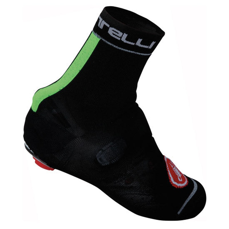 Belgian Bootie 4 Overshoes Castelli - Black Yellow Fluo