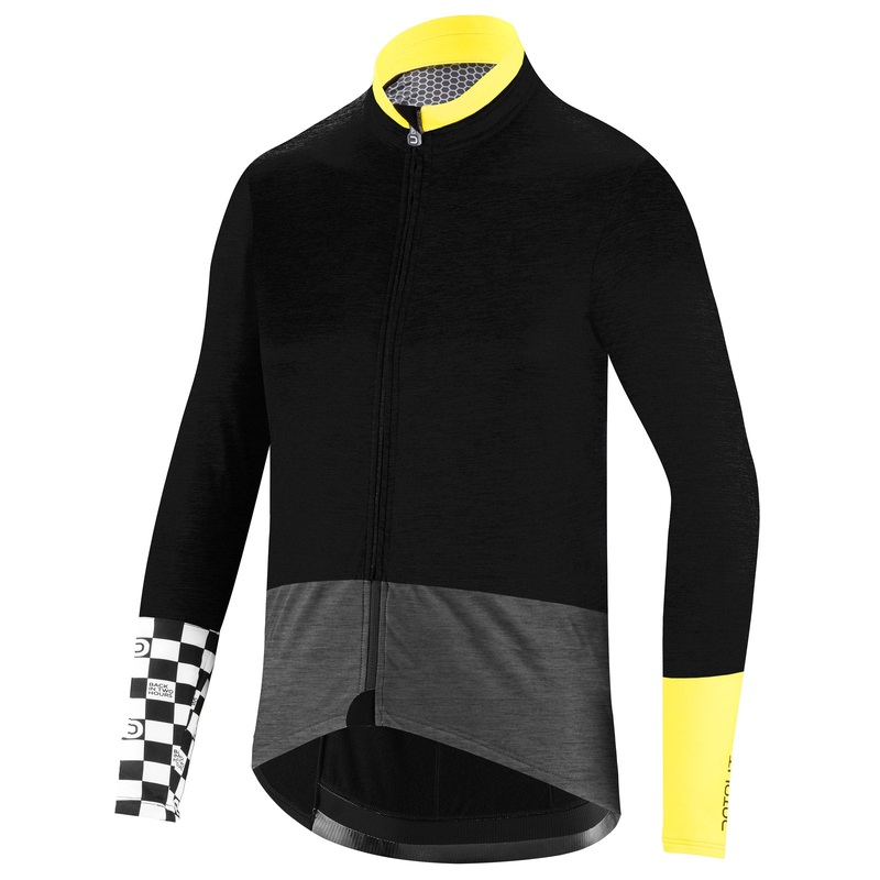 Dotout Mediterranea Wool jacket - Black yellow