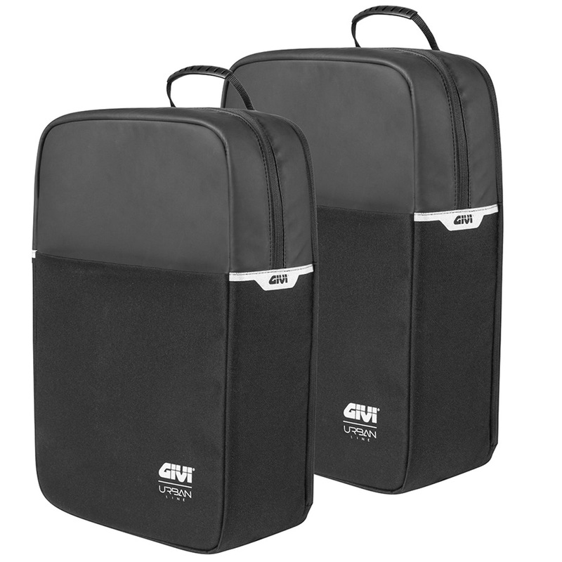 Pair of Givi bike BOULEVARD 17lt Bags - Black