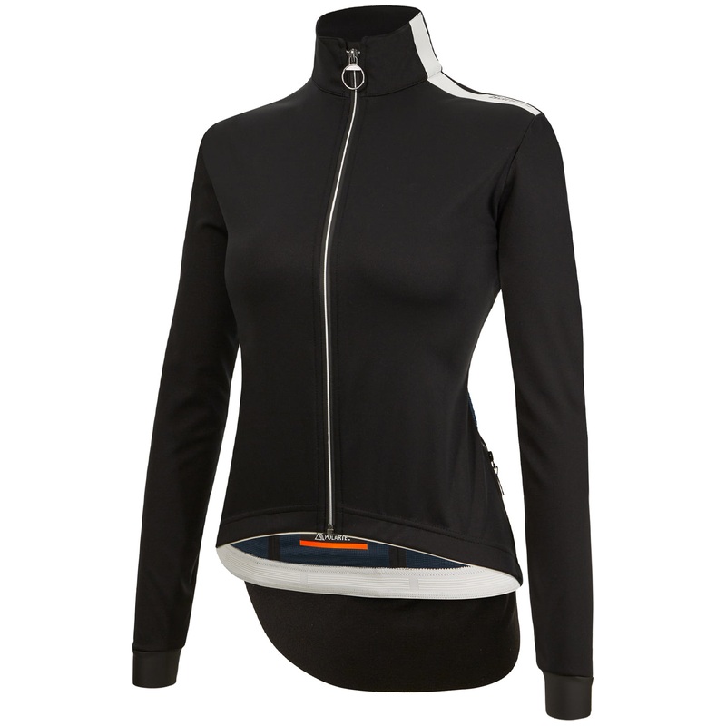 Santini Vega Multi Hooded woman jacket - Black