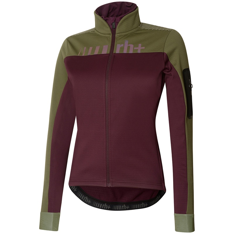 Rh+ Logo Thermo women jacket - Bordeaux green
