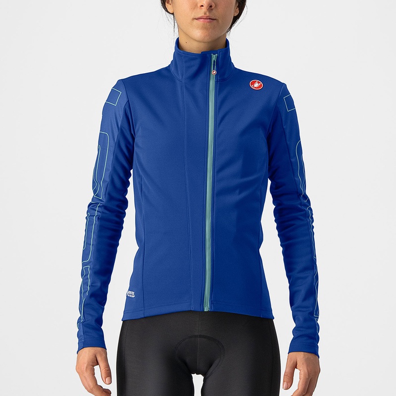 Castelli Transition women jacket - Blue light blue