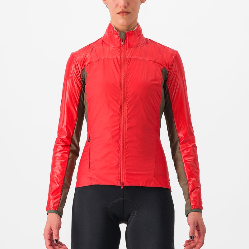 Castelli Unlimited Puffy 2 women jacket - Red