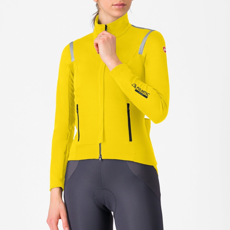 Castelli Perfetto RoS 3 women jacket - Yellow