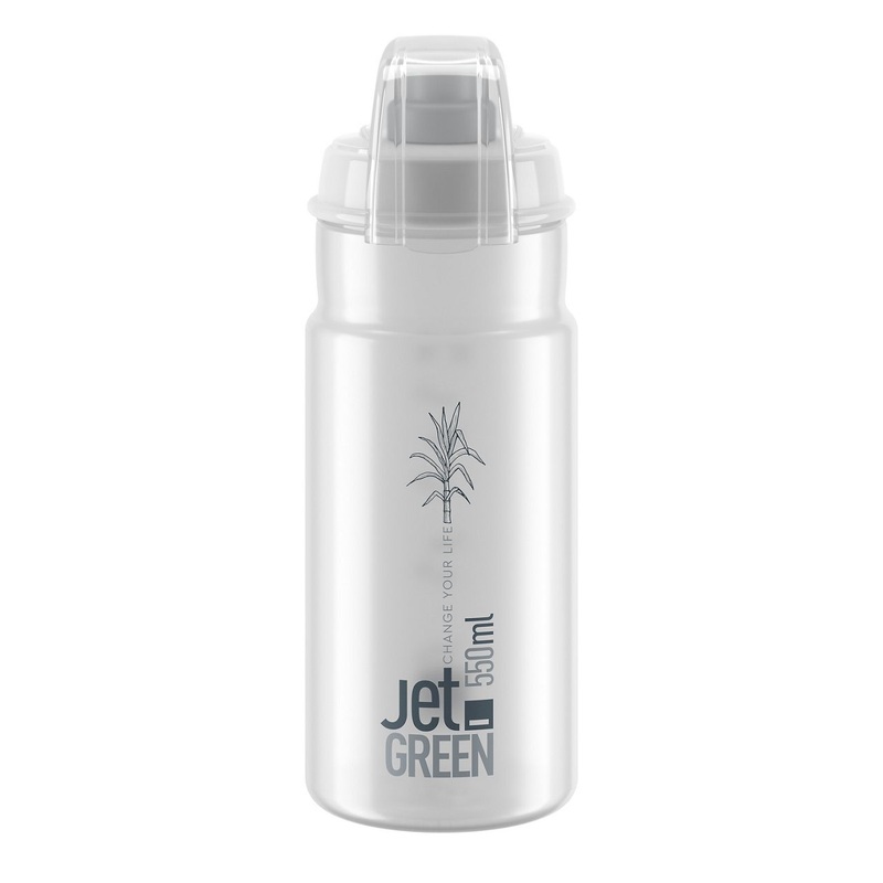 Elite Jet Green Plus Water bottle 550ml - Transparent