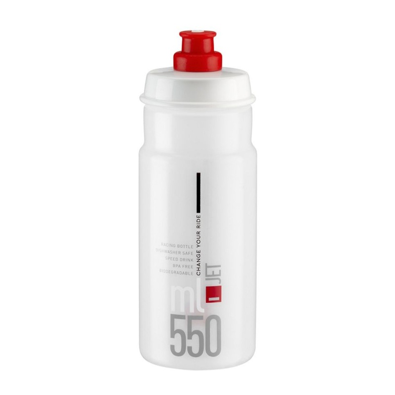 Elite Jet Logo bottle 550ml - Transparent red