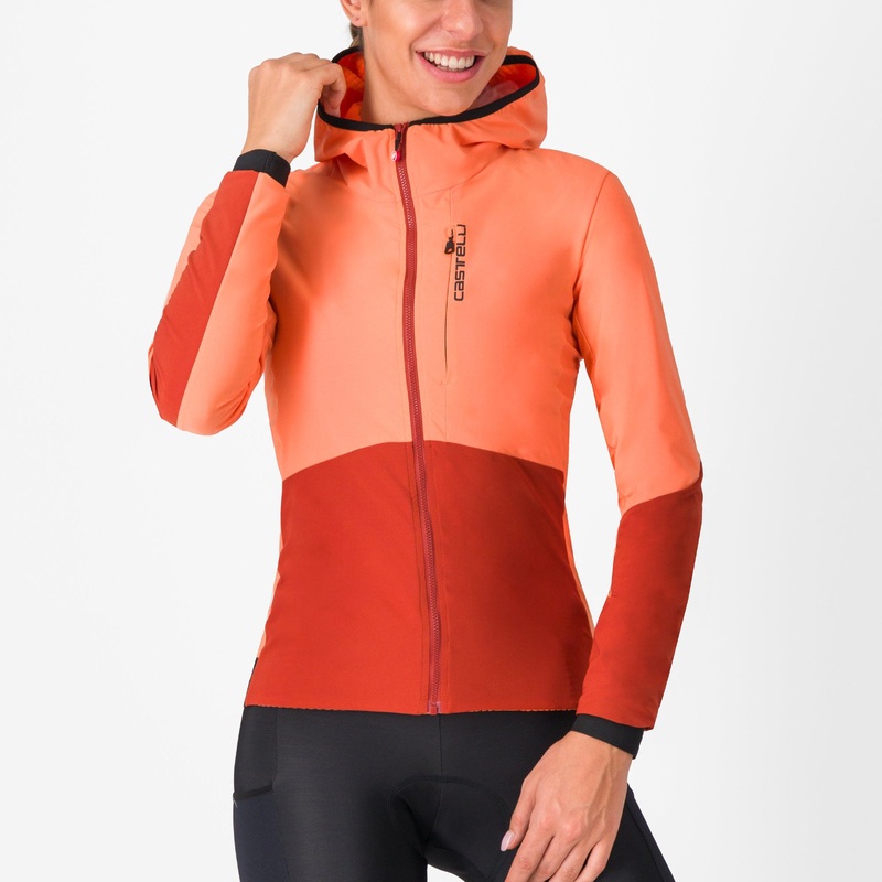 Castelli Fly Unltd women jacket - Orange