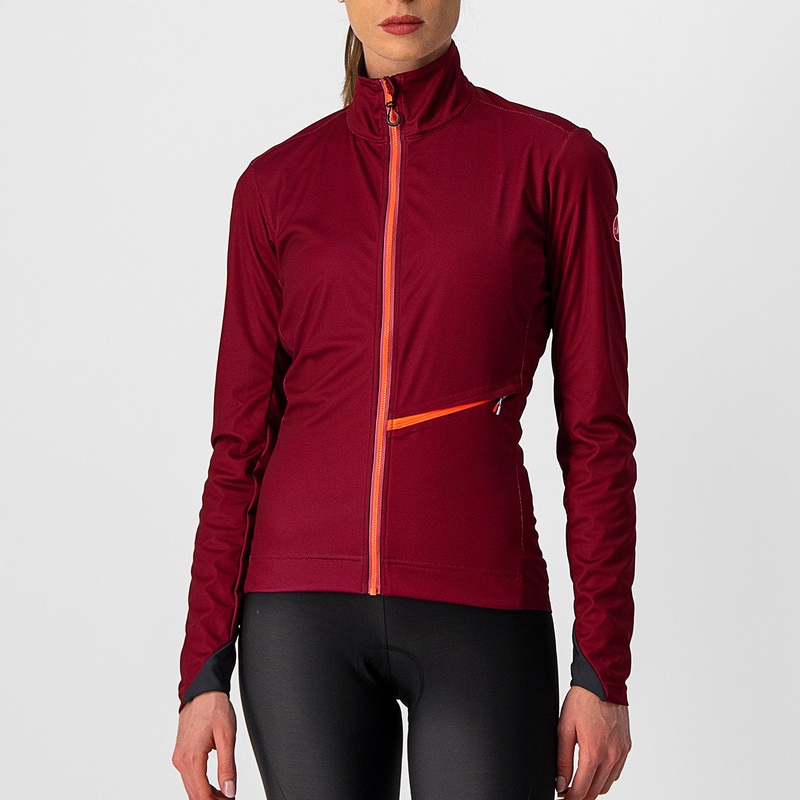 Castelli Go woman jacket - Bordeaux