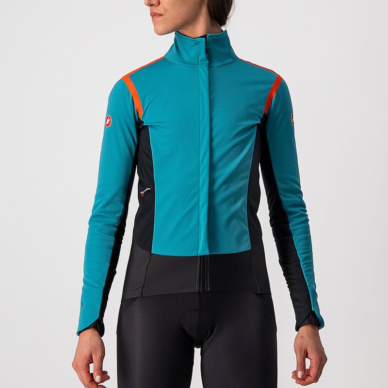 Castelli Alpha RoS 2 woman jacket - Light blue
