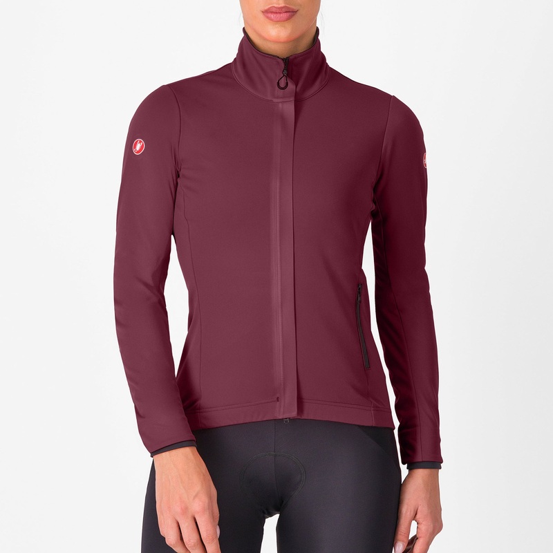 Castelli Alpha 150 women jacket - Bordeaux