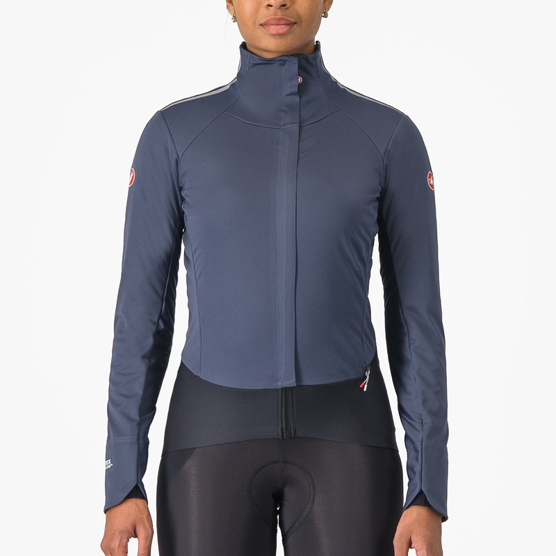 Castelli Alpha Doppio RoS women jacket - Blue