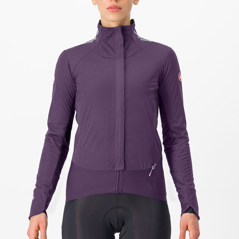 Castelli Alpha Doppio RoS women jacket - Violet