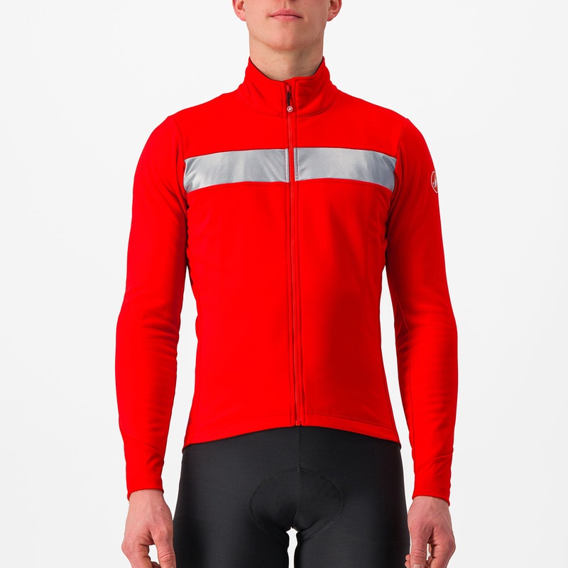 Castelli Raddoppia 3 jacket - Dark red