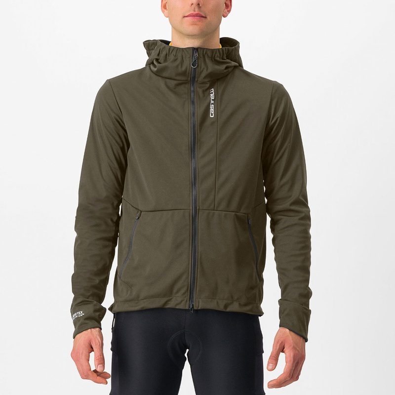Castelli Trail Hoodie jacket - Green