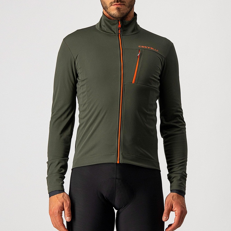 Castelli Go jacket - Dark Green
