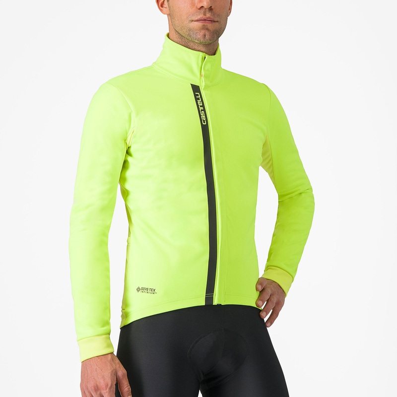 Castelli Entrata Jacket - Yellow fluo