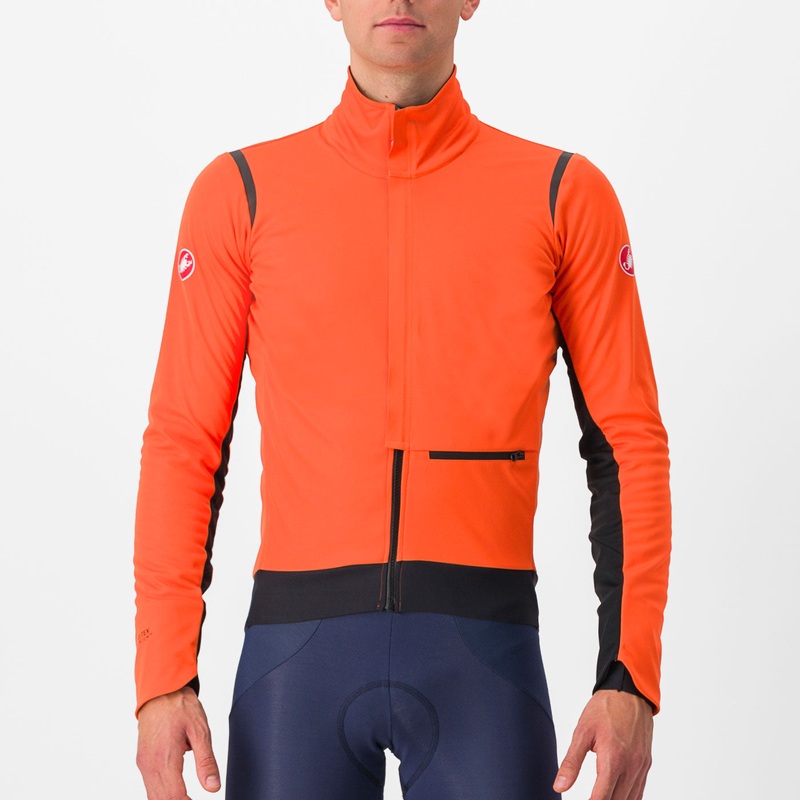 Castelli Alpha Doppio RoS jacket - Orange