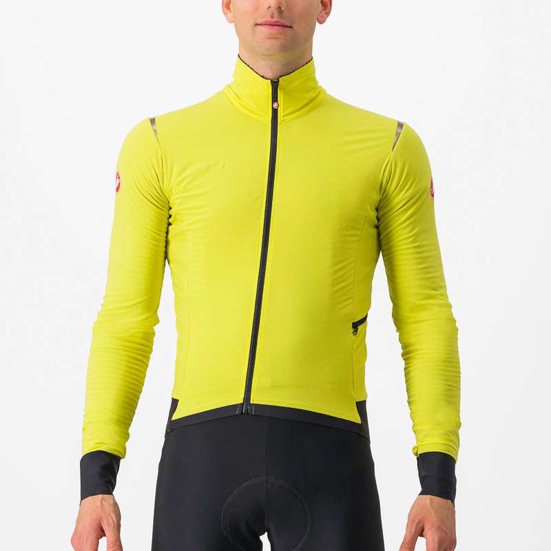 Castelli Alpha Flight RoS jacket - Yellow