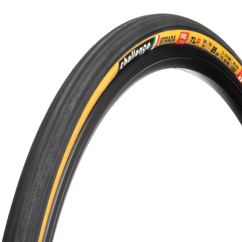 Challenge Strada Pro TLR 700x25 tire - Black para
