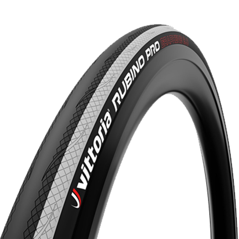 Vittoria Rubino Pro Graphene 2.0 700x25c clincher - Black white