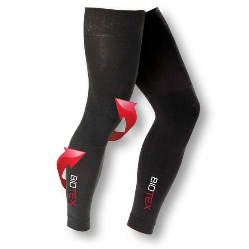 Biotex graduated compression leg warmers - Black