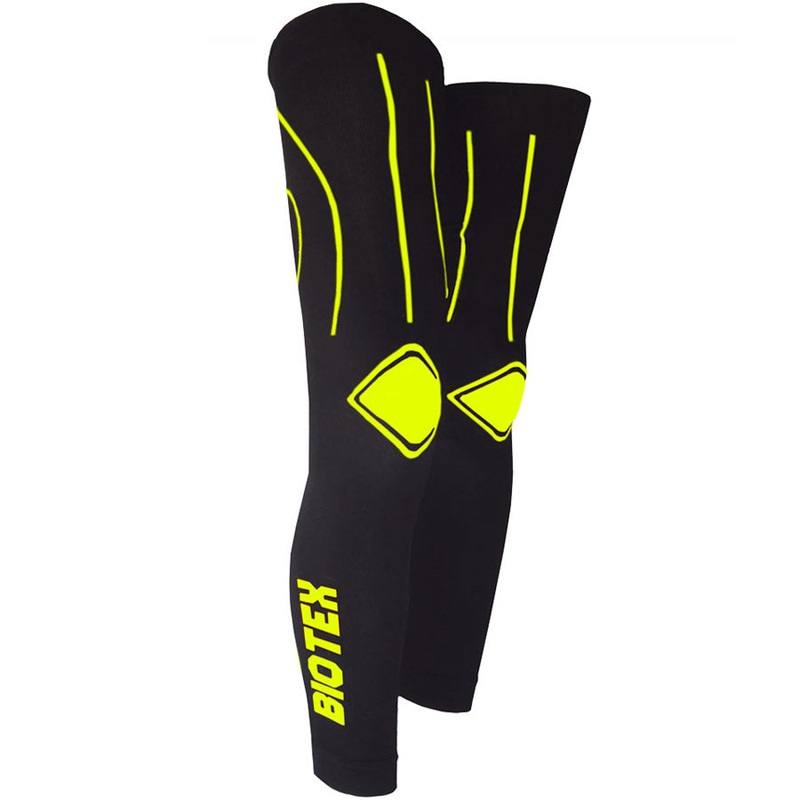 Biotex Seamless Leg Warmers - Black Yellow