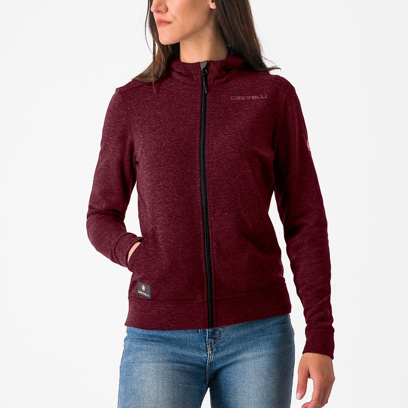 Castelli Milano 2 woman sweatshirt - Bordeaux