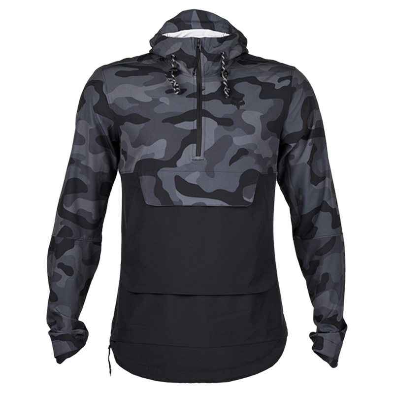 Fox Ranger Wind Hoodie - Black camo