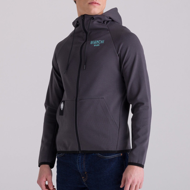 Bianchi Milano Fan hoodie - Grey