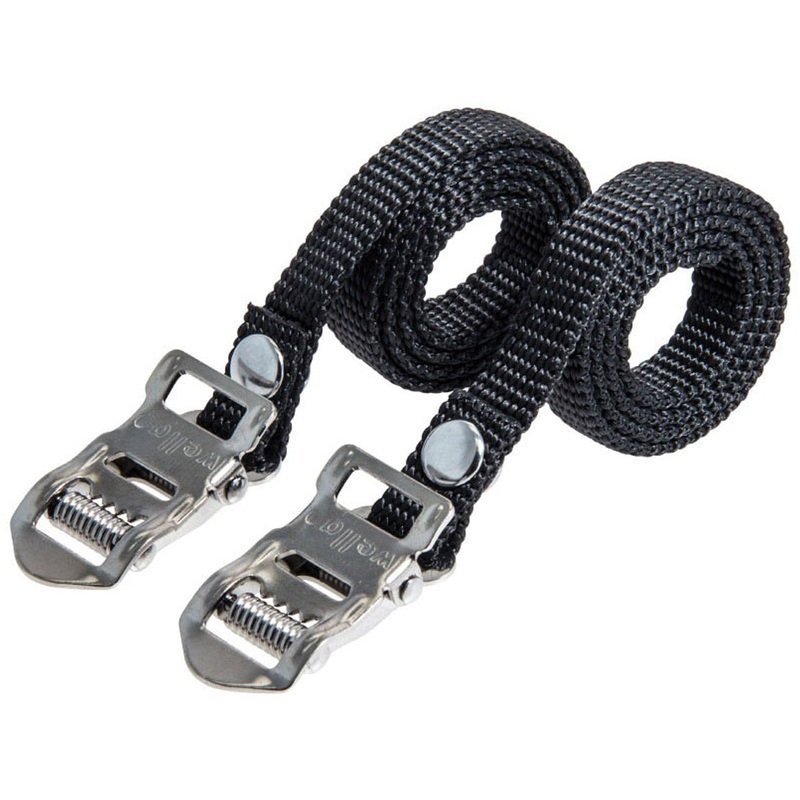 Brn nylon toe straps - Black