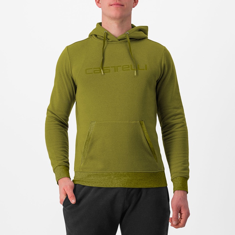 Castelli Logo Hoodie sweatshirt - Green