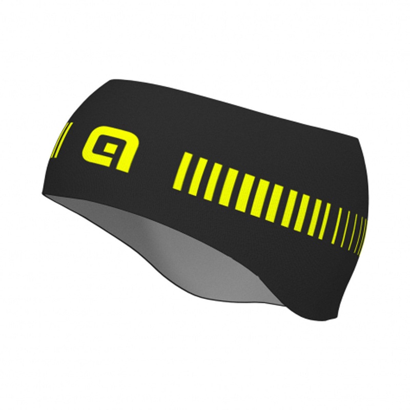 Ale Strada Headband - Black Yellow Fluo
