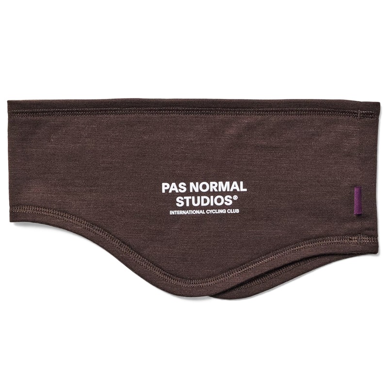 Pas Normal Studios Logo Merino Headband - Brown
