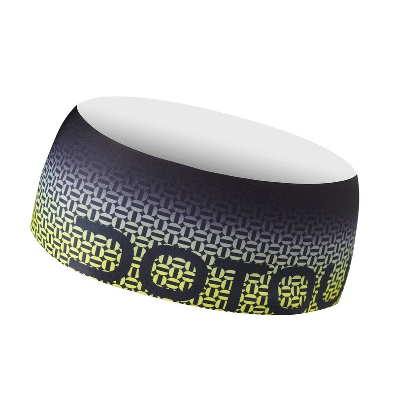 Dotout Flag headband - Black yellow